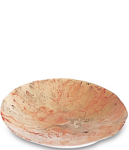 Beatriz Ball GLASS Adana Extra Large Painted Centerpiece Decorative Bowl