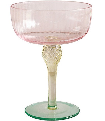 Beatriz Ball Glass Aquarelle Coupe Wine Glasses, Set of 4