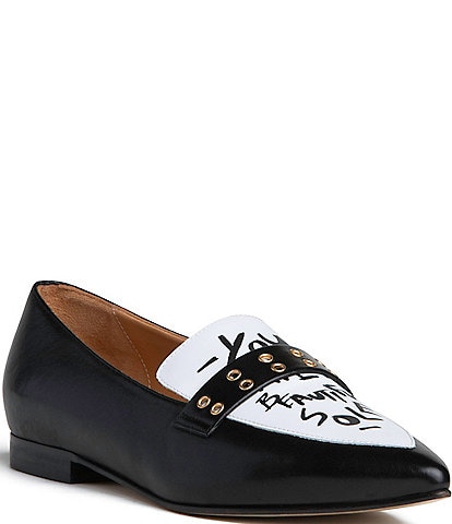 Beautiisoles Cecily Printed Leather Loafers