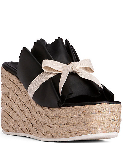 BEAUTIISOLES Noelle Platform Wedge Espadrille Slides