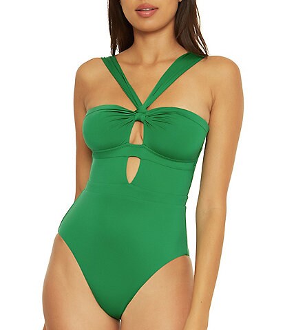 Becca by Rebecca Virtue Color Code Rylie Convertible Bandeau One Piece Swimsuit