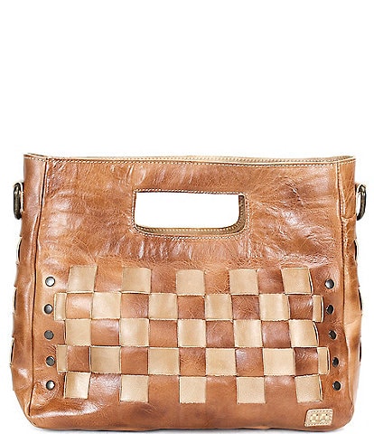 Bed Stu Orchid Woven Rustic Leather Crossbody Bag