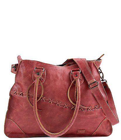 Bed Stu Bruna Stitch Tanned Leather Satchel Bag