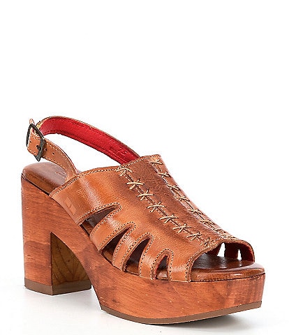 Bed Stu Fontella Leather Platform Sandals