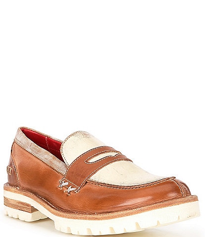 Bed Stu Reina III Leather Lugged Penny Loafers