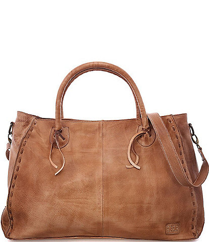 Bed Stu Rockaway Tan Rustic Satchel Bag