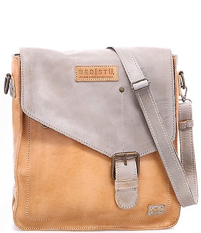Bed Stu Venice Beach Rustic Leather Buckled Crossbody Bag