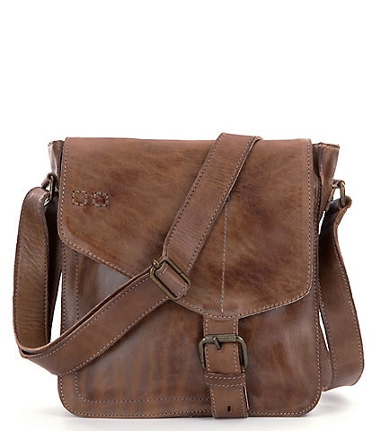 Bed Stu Venice Beach Weathered Leather Buckle Crossbody Bag