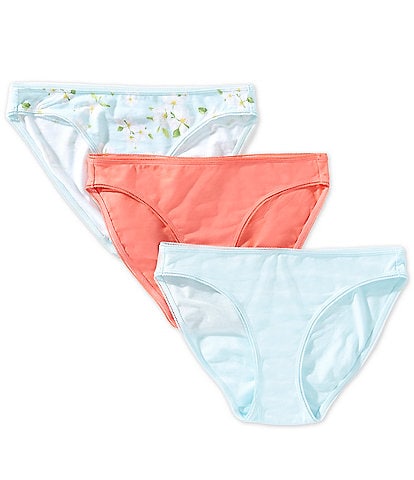 BedHead Knit Lace Trim Bikini Panty 3-Pack