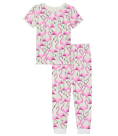BedHead Pajamas Little/Big Girls 2T-12 Family Matching Flamingo Bay Two-Piece Pajamas Set