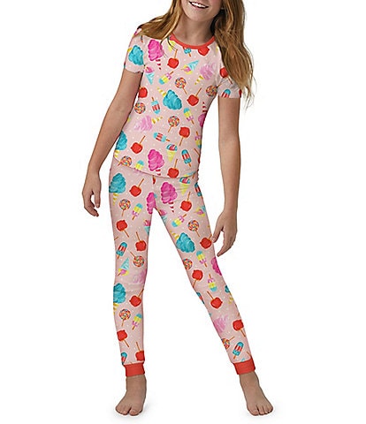 BedHead Pajamas Little/Big Girls 2T-12 Sweet Treats Short Sleeve Pajama T-Shirt & Pajama Pant Set