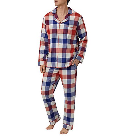 BedHead Pajamas Long Sleeve Classic Patriot Plaid 2-Piece Pajama Set