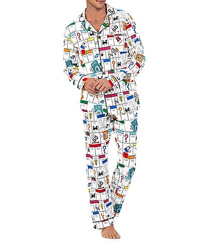 BedHead Family Matching Pajamas Monopoly Long-Sleeve Classic Stretch Jersey PJ Set