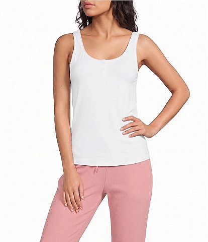 Bedhead Sleeveless Henley Knit Tank Top