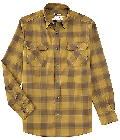 Beretta Stretch Cadet Flannel Long Sleeve Woven Shirt