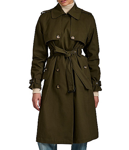 Bernardo Point Collar Belted Trench Coat
