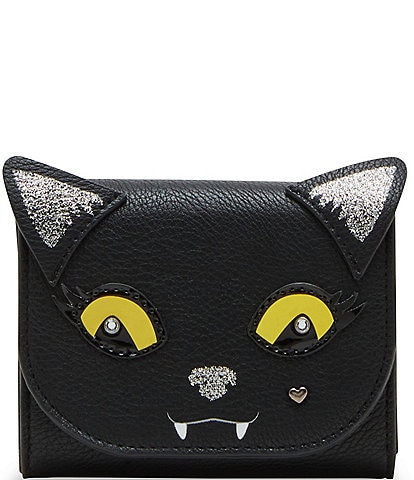 Betsey Johnson Black Cat Bifold Wallet