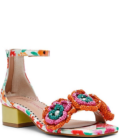 Betsey Johnson Brandee Crochet Flower Dress Sandals