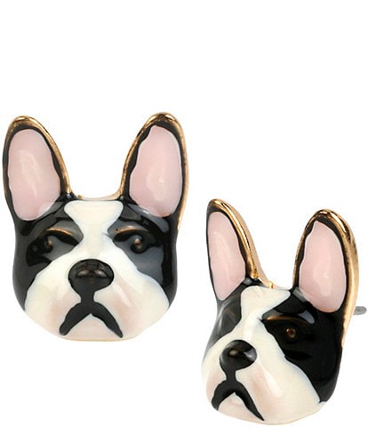 Betsey Johnson Bulldog Stud Earrings