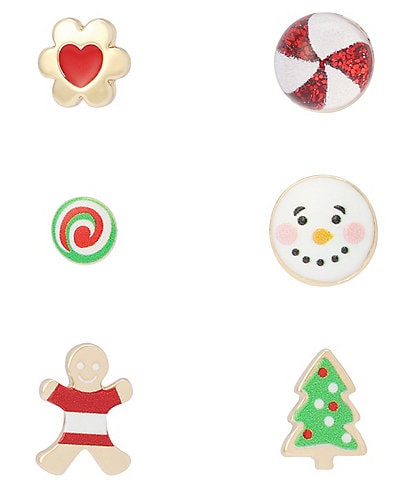 Betsey Johnson Christmas Cookies Stud Earring Set
