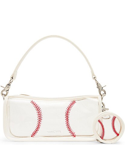 Betsey Johnson Clear Stadium Baseball Shoulder Bag