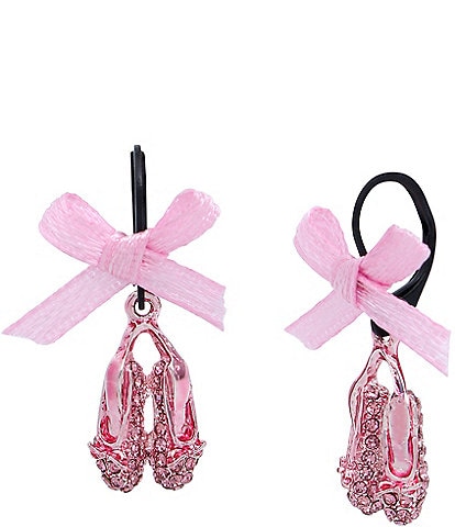 Betsey Johnson Crystal Ballet Slipper Drop Earrings