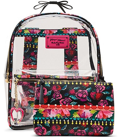Betsey Johnson Daisy Clear Backpack