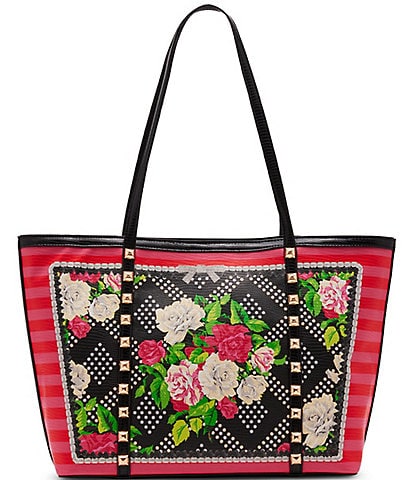 Betsey Johnson Floral Stud Tote Bag