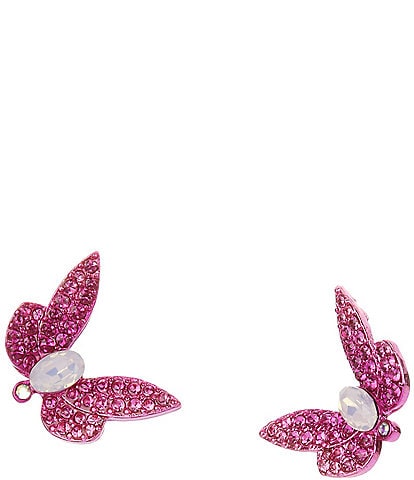 Betsey Johnson Garden Glam Butterfly Stud Earrings