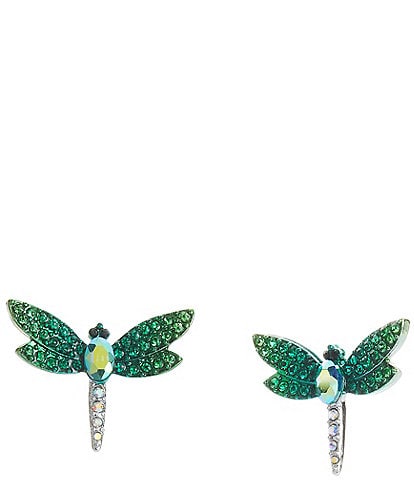 Betsey Johnson Garden Glam Dragonfly Stud Earrings
