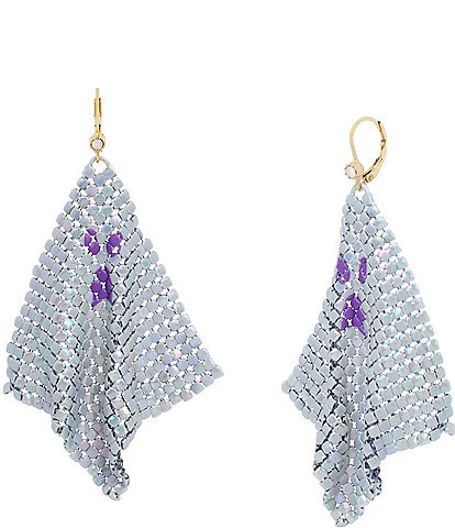 Betsey Johnson Ghost Chainmail Chandelier Earrings