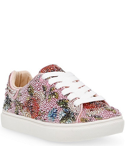 Betsey Johnson Girls' Sidny Floral Rhinestone Sneakers (Youth)