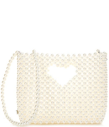 Betsey Johnson Gossip Pearl Top Handle Crossbody Bag