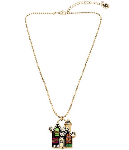 Betsey Johnson Haunted House Short Pendant Necklace