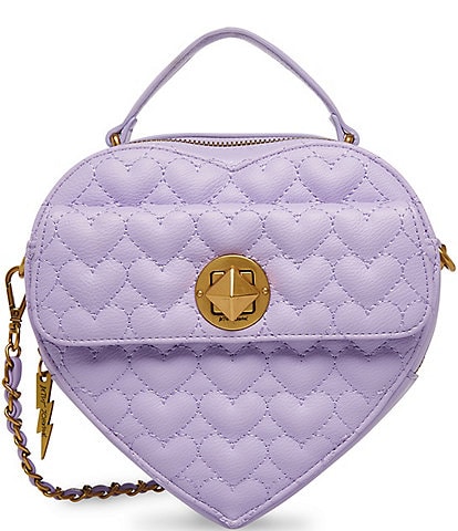 Stone Mountain Lockport Crossbody Quilted Bag Purse / Purple