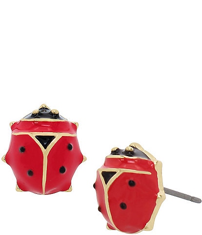 Betsey Johnson Ladybug Stud Earrings