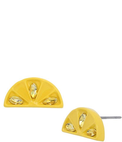 Betsey Johnson Lemon Stud Earrings