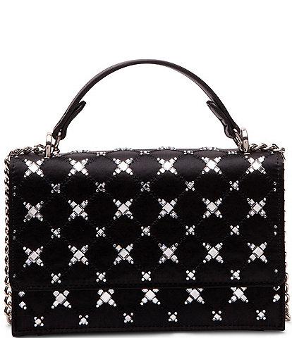 Betsey Johnson Quilted Stone Sparker Crossbody Bag