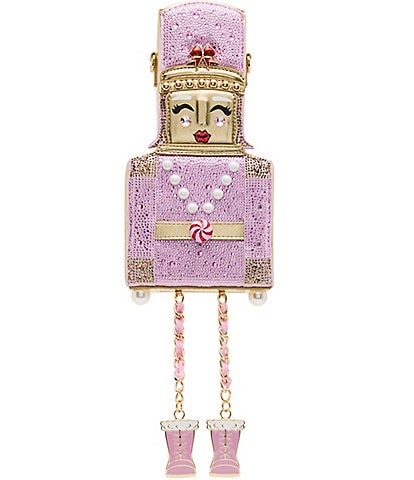 Betsey Johnson Rhinestone Nutcracker Crossbody Bag