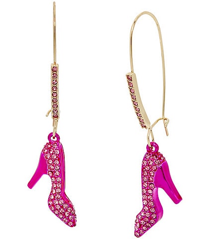 Betsey Johnson Sweetheart High Heel Dangle Statement Drop Earrings