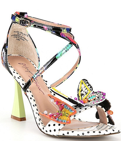 Betsey Johnson Trudie Beaded Butterfly Applique Sandals