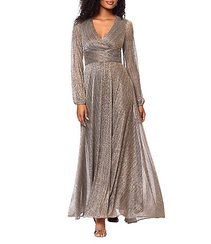 dillards long sleeve evening gowns