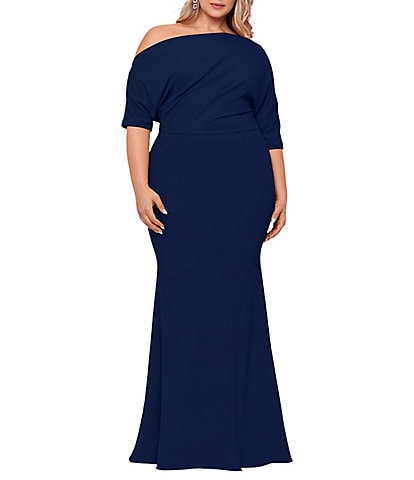 Dillards plus size formal best sale