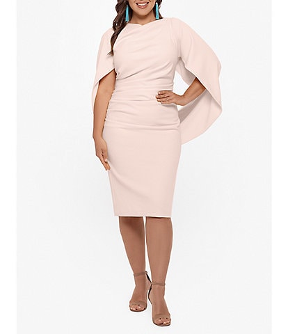Final Sale Plus Size Long Sleeve Button Up Dress in Dusty Pink