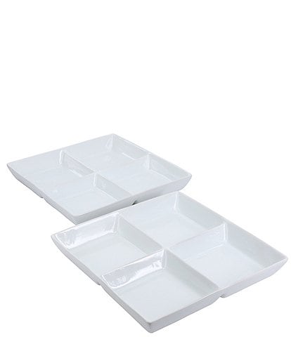 BIA Cordon Bleu Classic Collection Square Divided Serving Dish, Set of 2