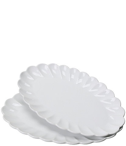 Bia Cordon Bleu Petal Collection Oval Serving Platter, Set of 2