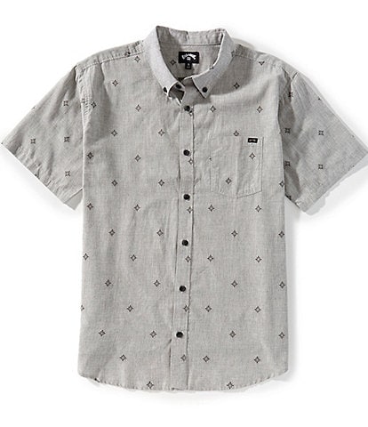 Billabong All Day Jacquard Print Short Sleeve Shirt