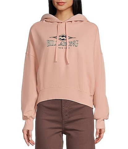 Billabong All Time Fleece Graphic Cropped Hoodie