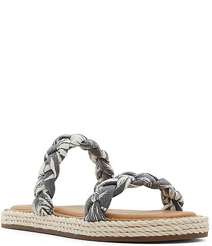 Billabong Bay Breeze Braided Print Canvas Slides