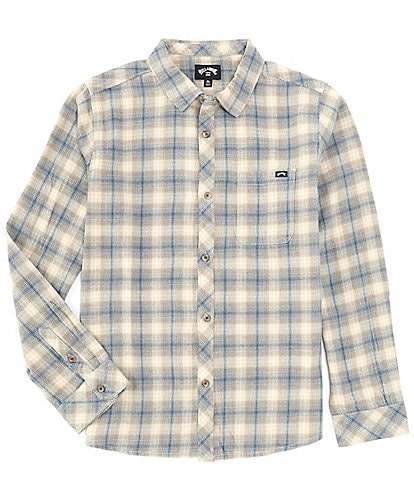 Billabong Big Boys 8-20 Long Sleeve Coastline Yarn-Dyed Flannel Shirt